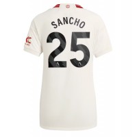 Manchester United Jadon Sancho #25 Fotballklær Tredjedrakt Dame 2023-24 Kortermet